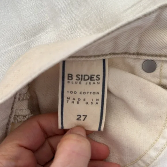 B Sides Lasso Jean Off White Size 27 - Picture 8 of 13